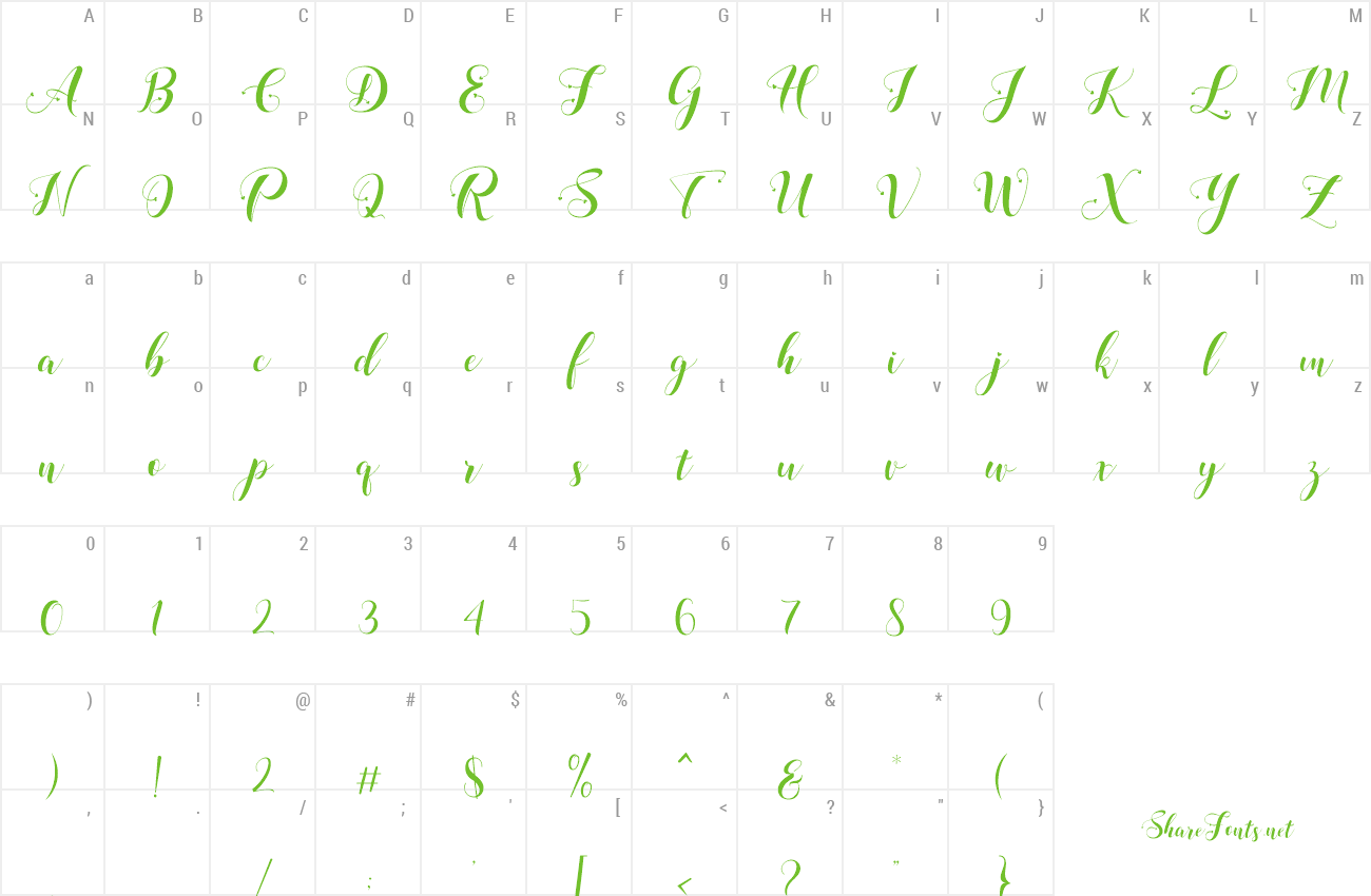 Font Loveya Brush preview