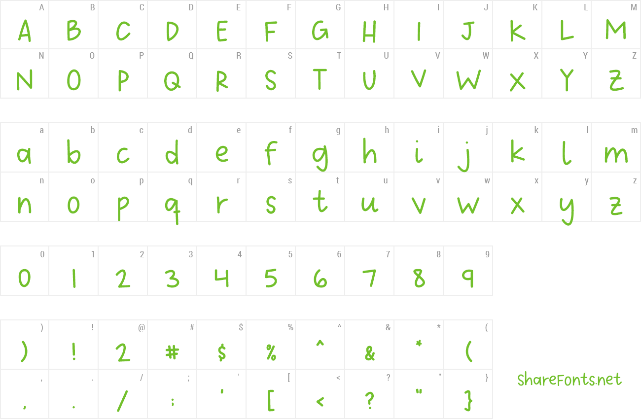 Font Handmade Stars preview