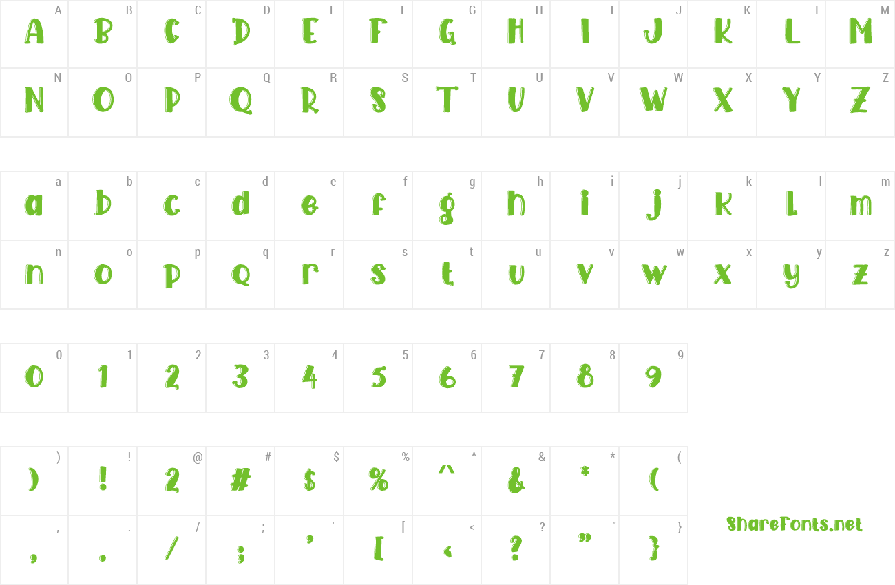 Font Aloha Swim preview