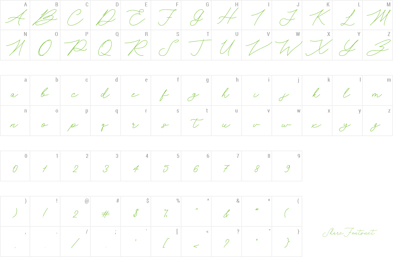 Font Bellair preview