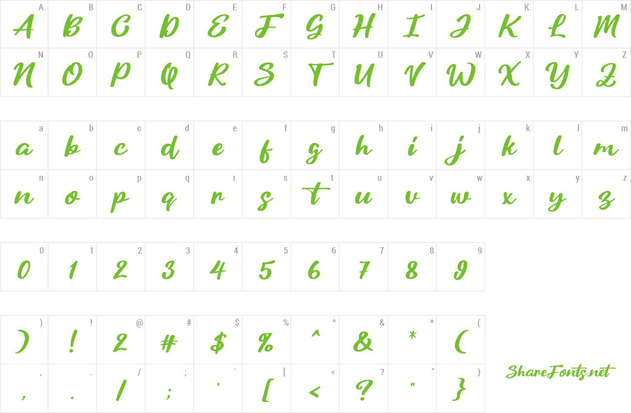 Font Cintaly preview