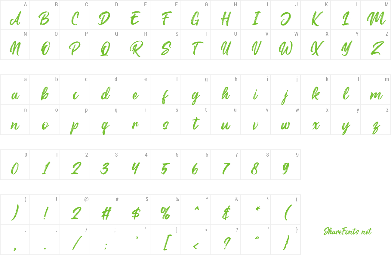 Font Hallies preview