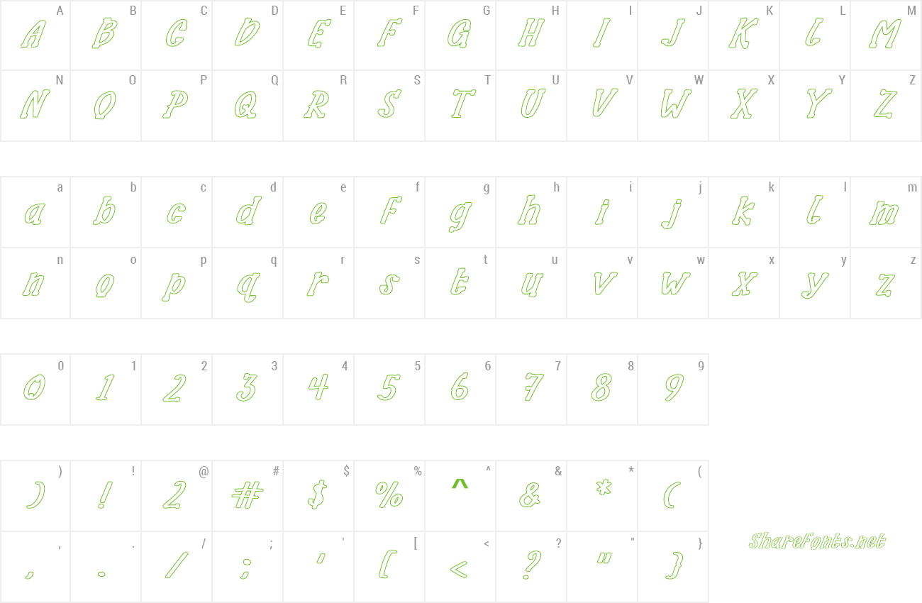 Font Halloha preview