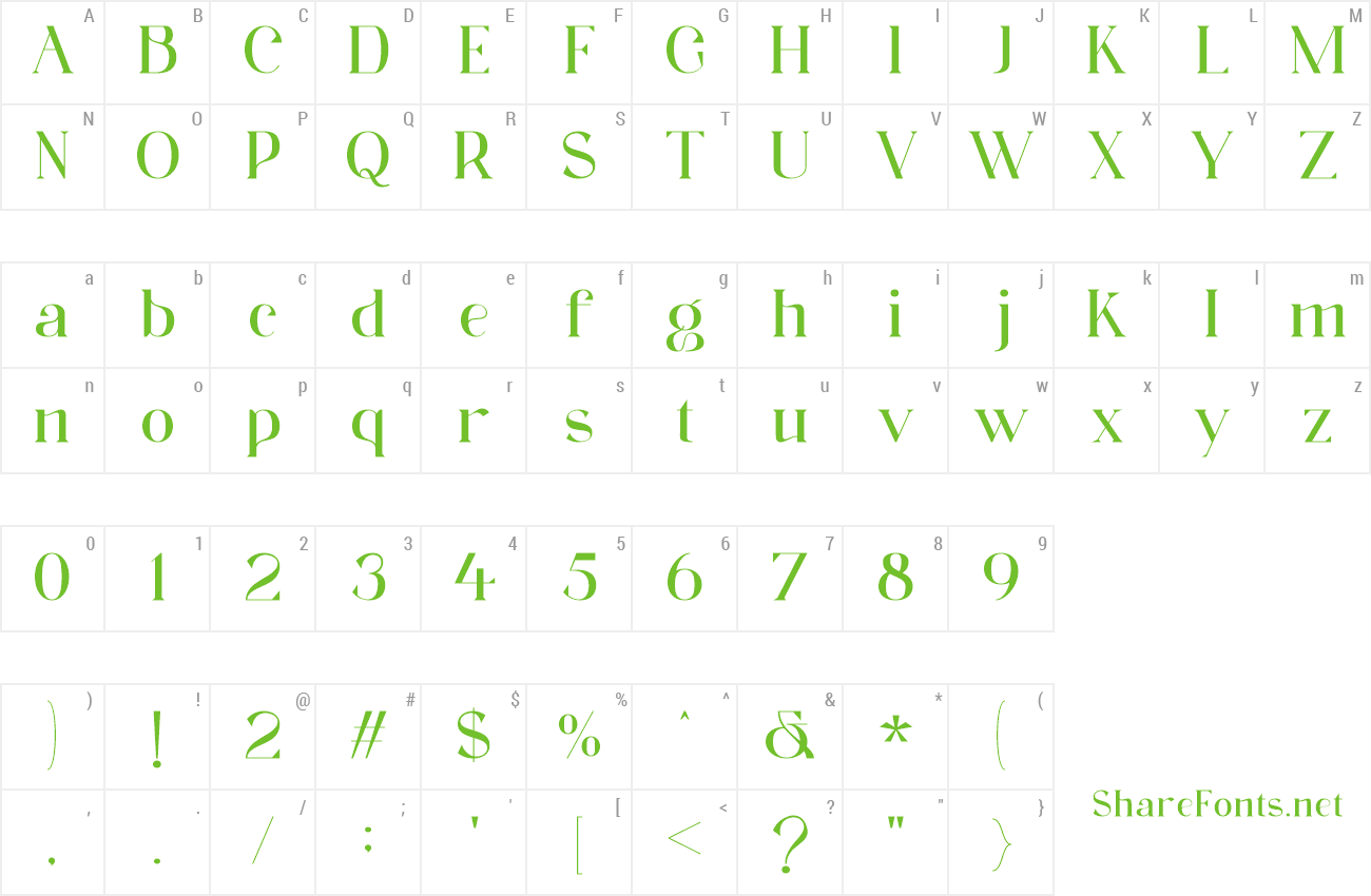 Font Magesta preview