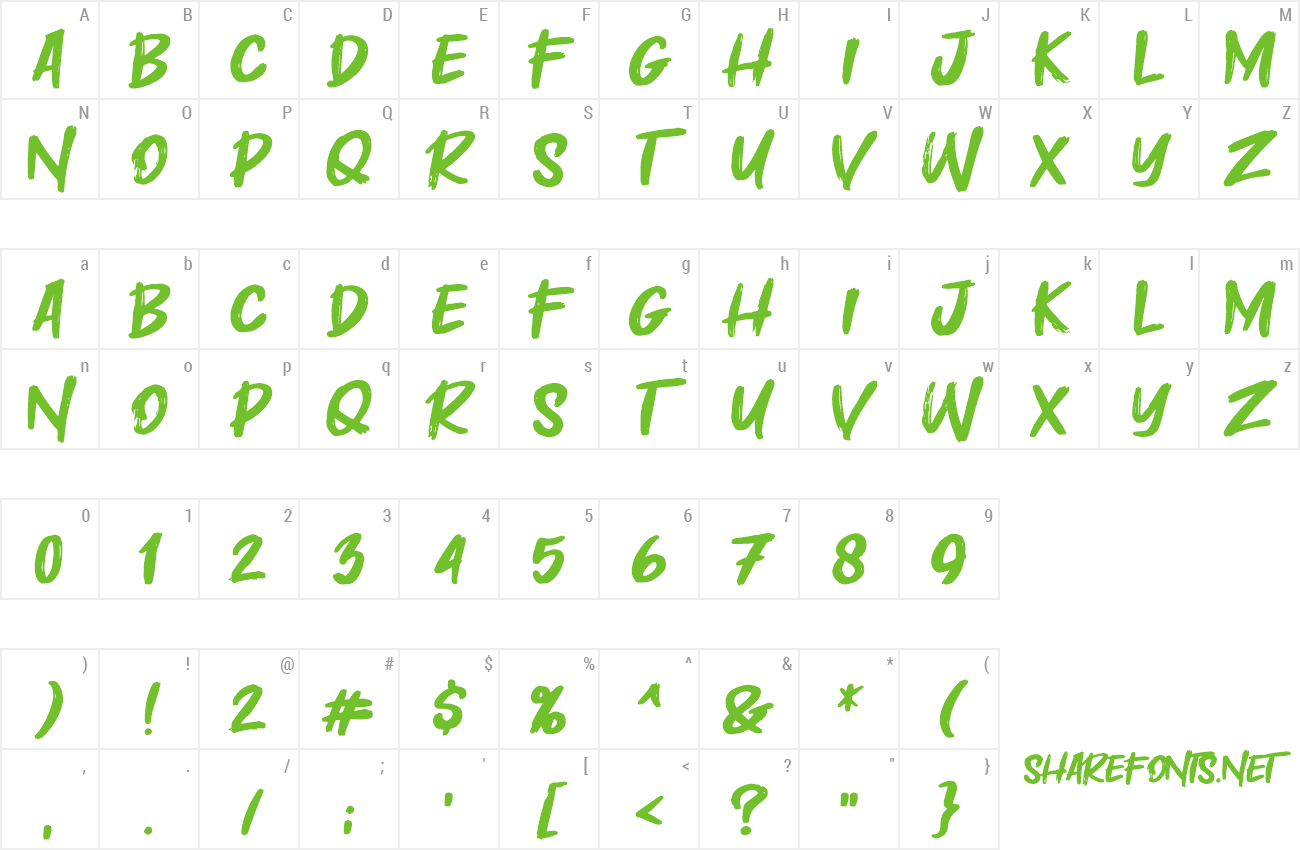 Font Masiku preview