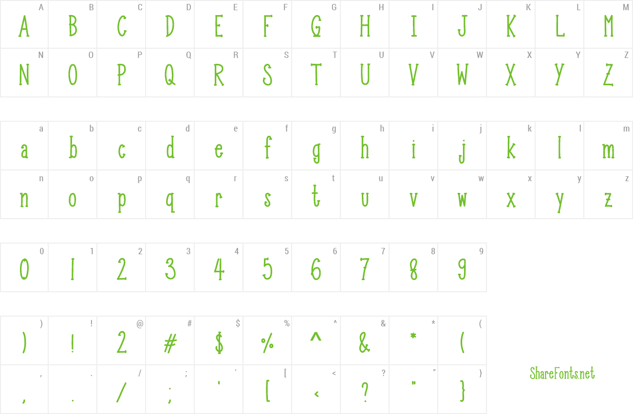 Font Month Flower preview