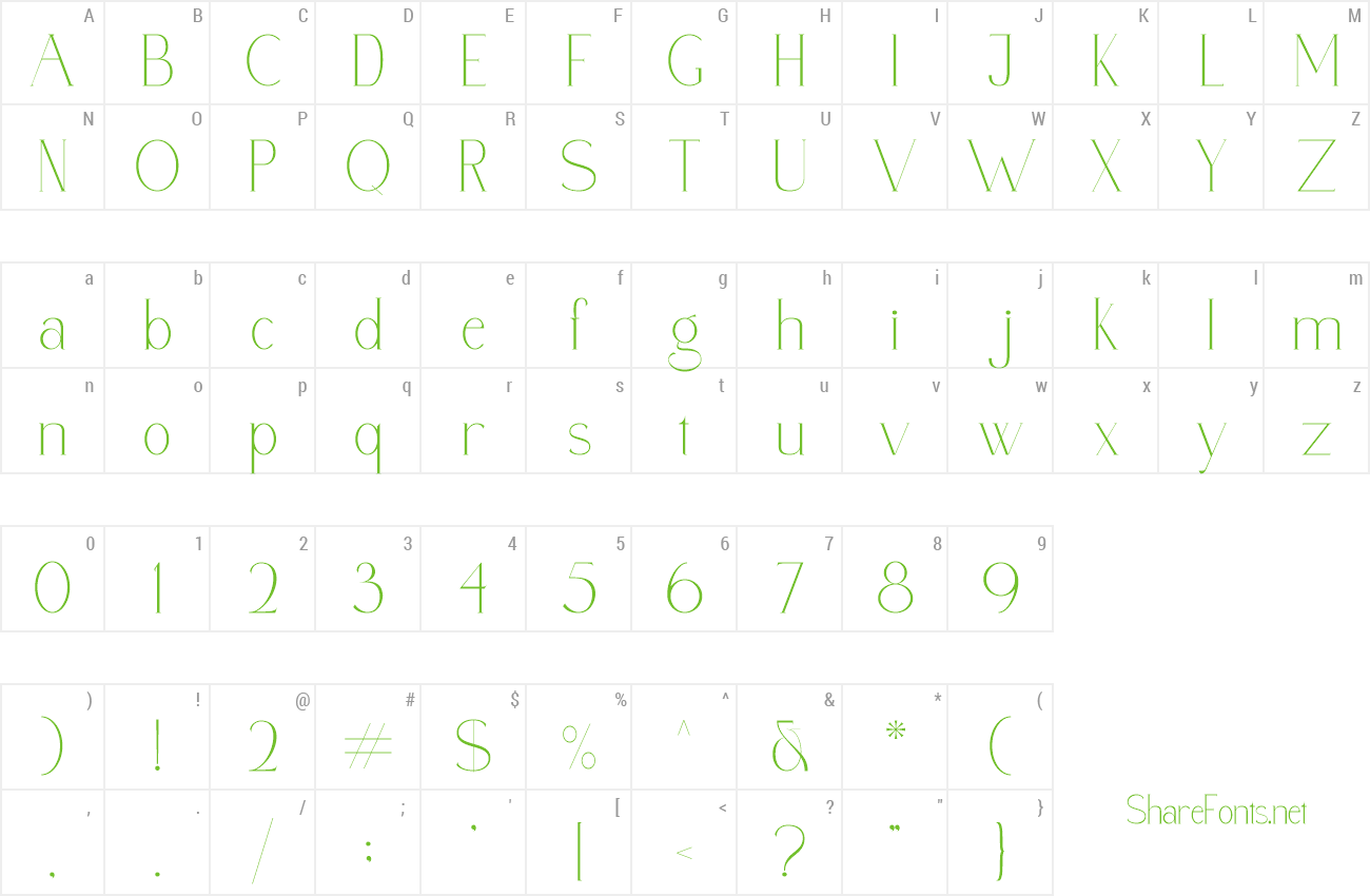 Font Polyglot preview