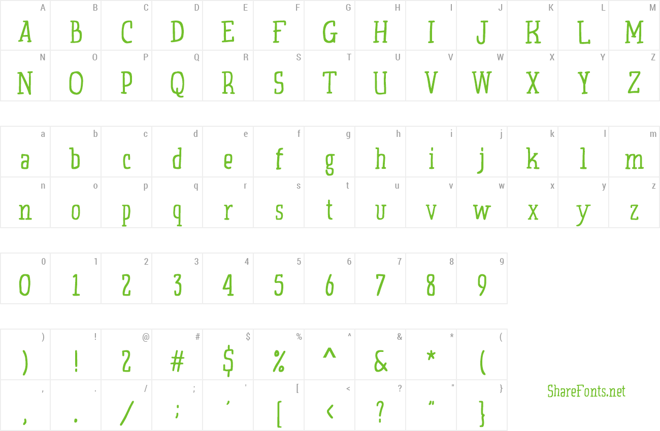 Font Pumpqeen preview