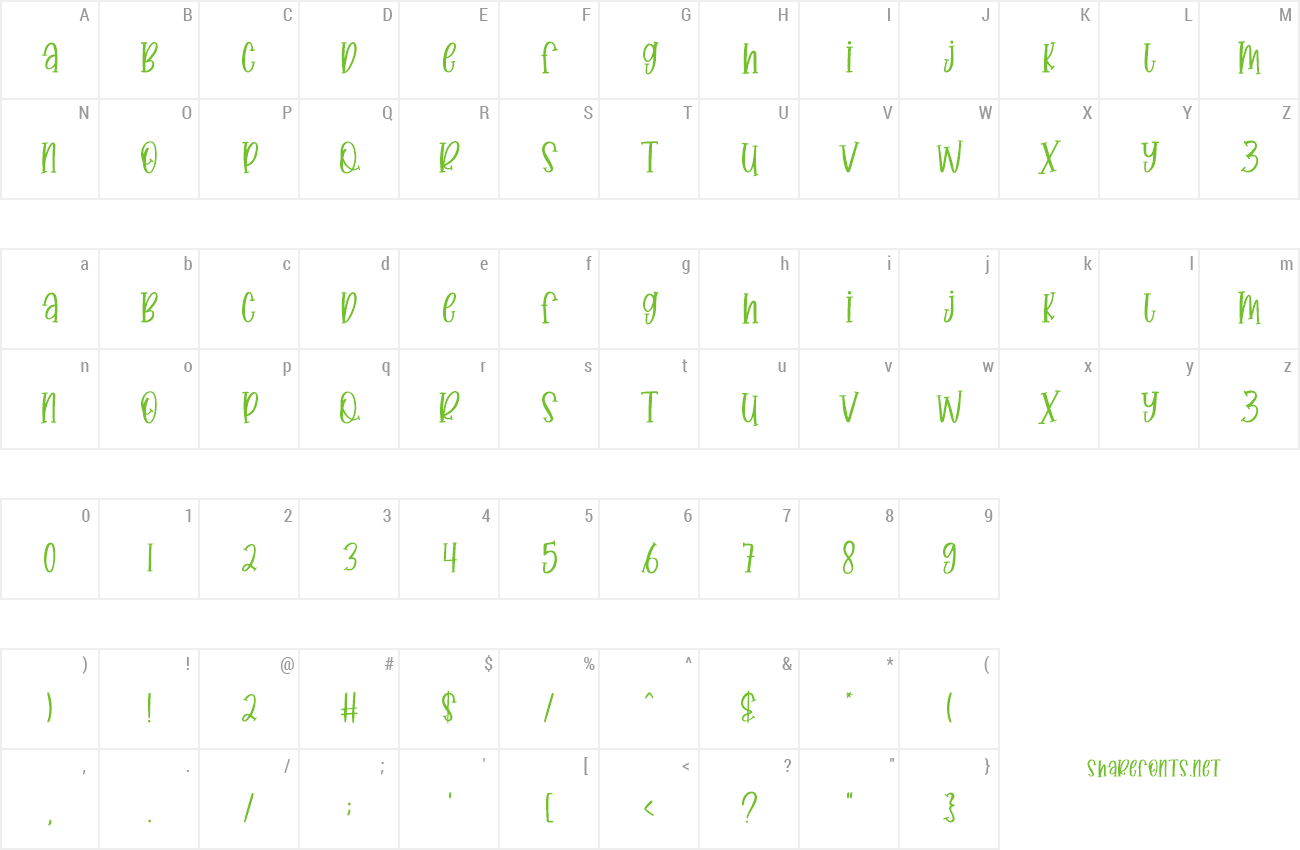 Font Sophie Jasper preview