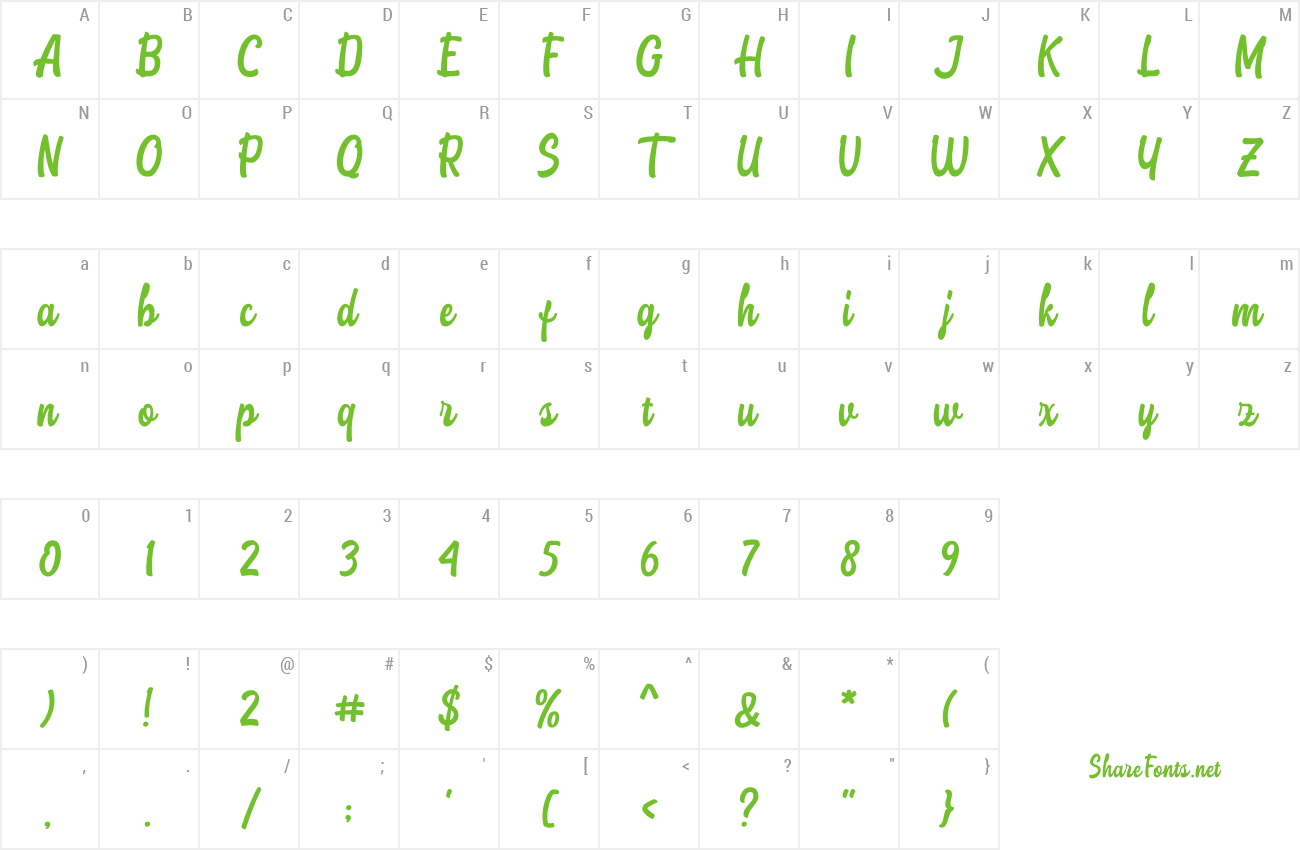 Font Stumble preview