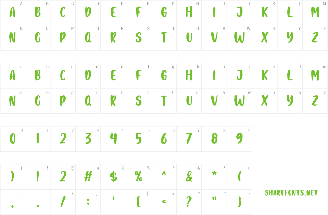 Font Wanderlust preview