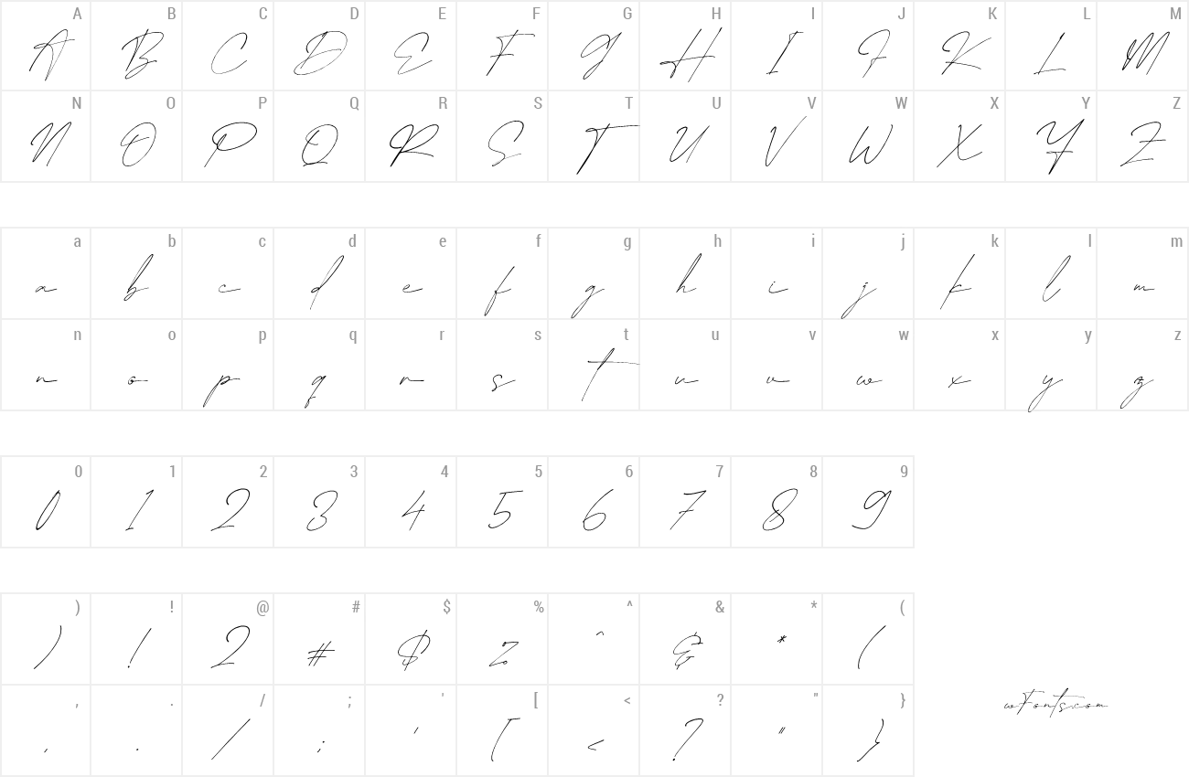 Bentila Signate Font | wfonts.com - download free