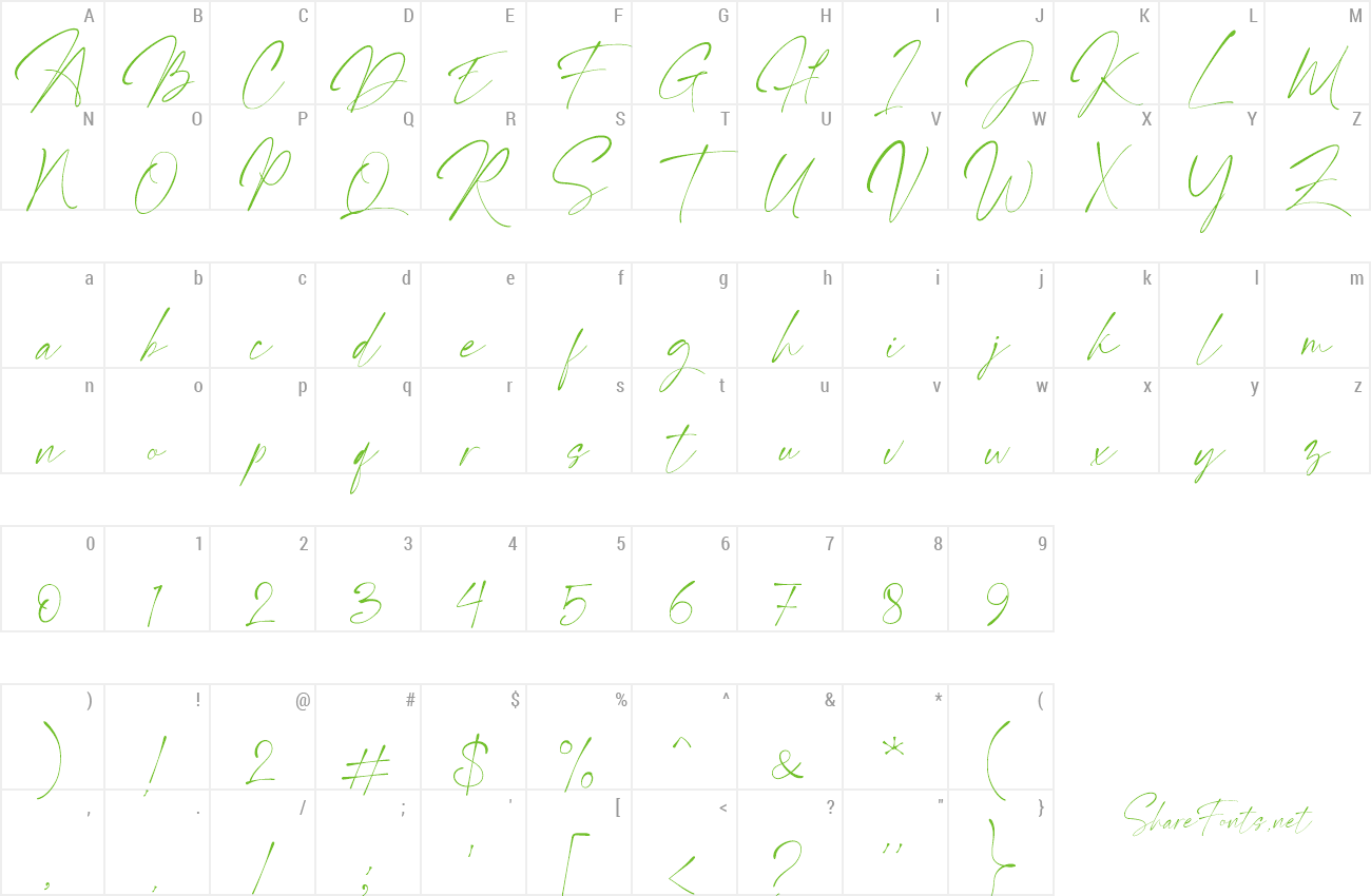 Font Kallisty preview