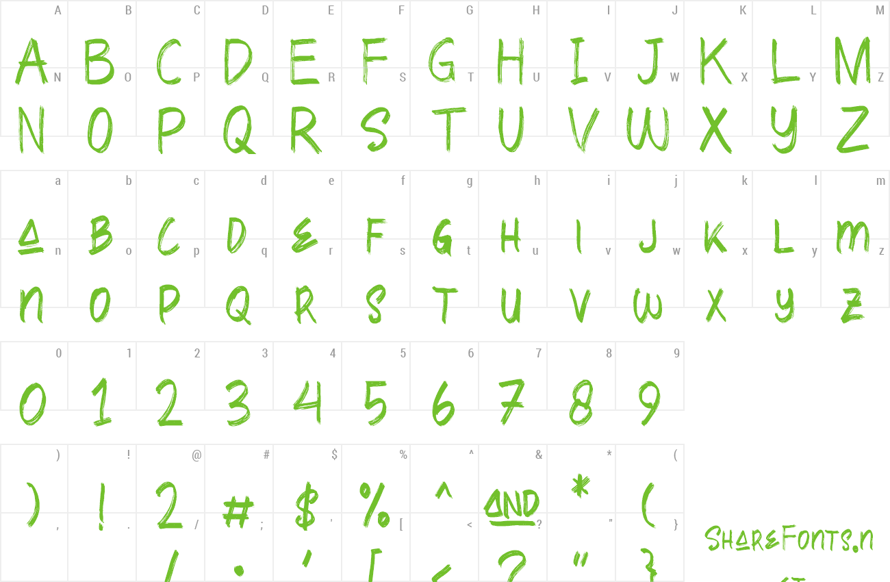 Font Amallthea preview