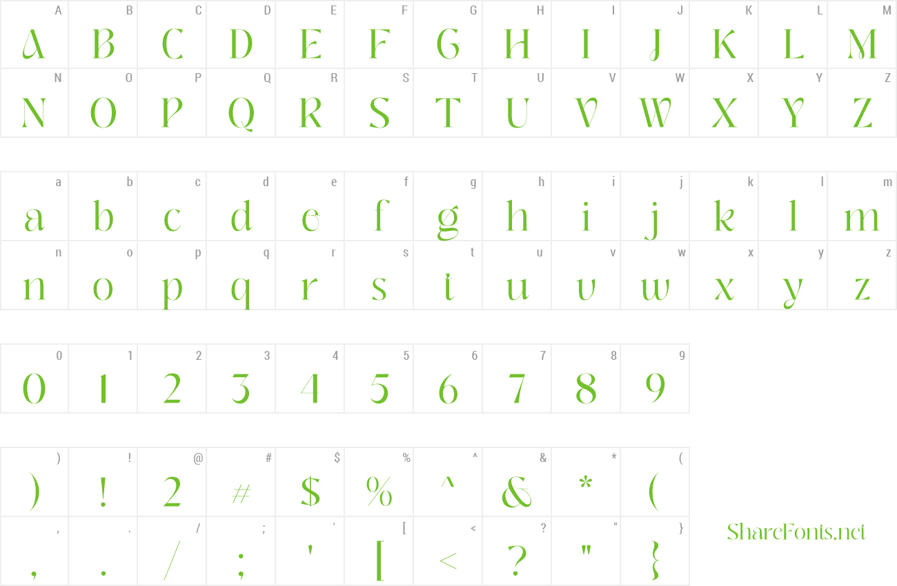 Font Chaviera preview