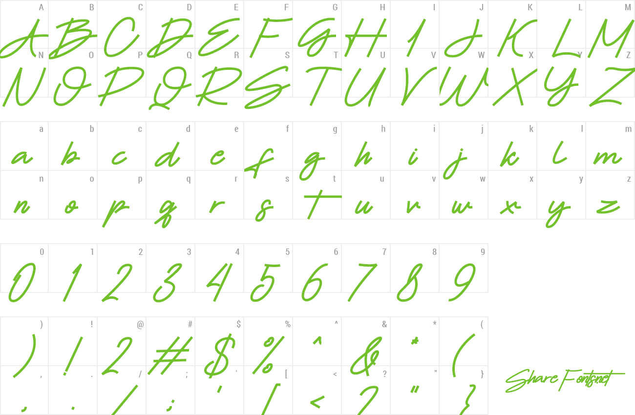 Font Holysta preview