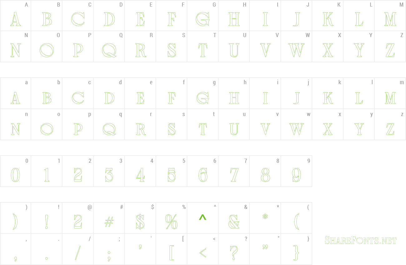 Font Noorge Karlos preview