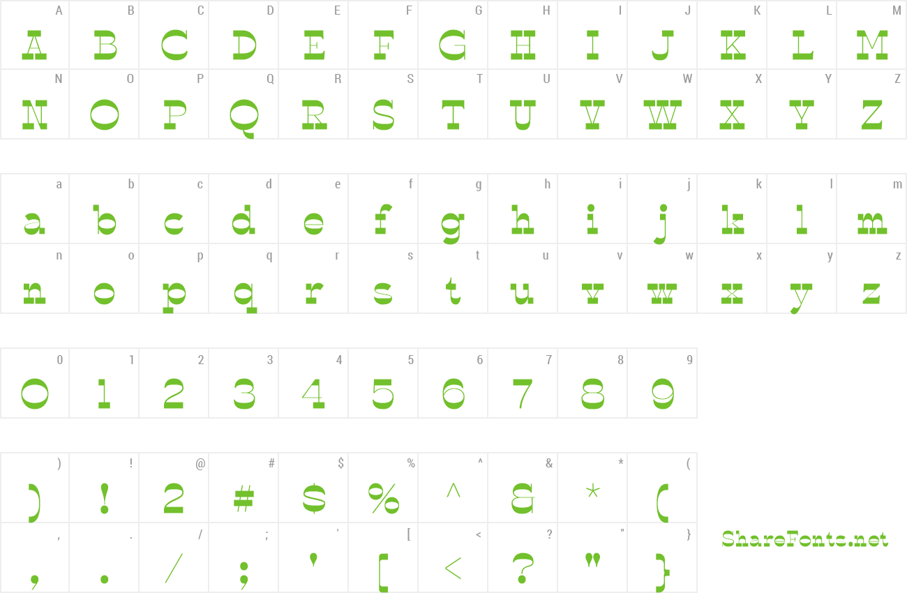 Font Polands preview