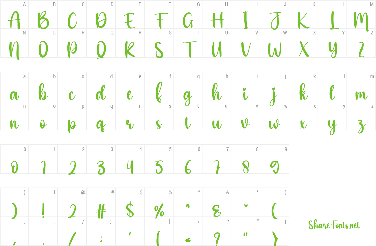 Font Excited preview