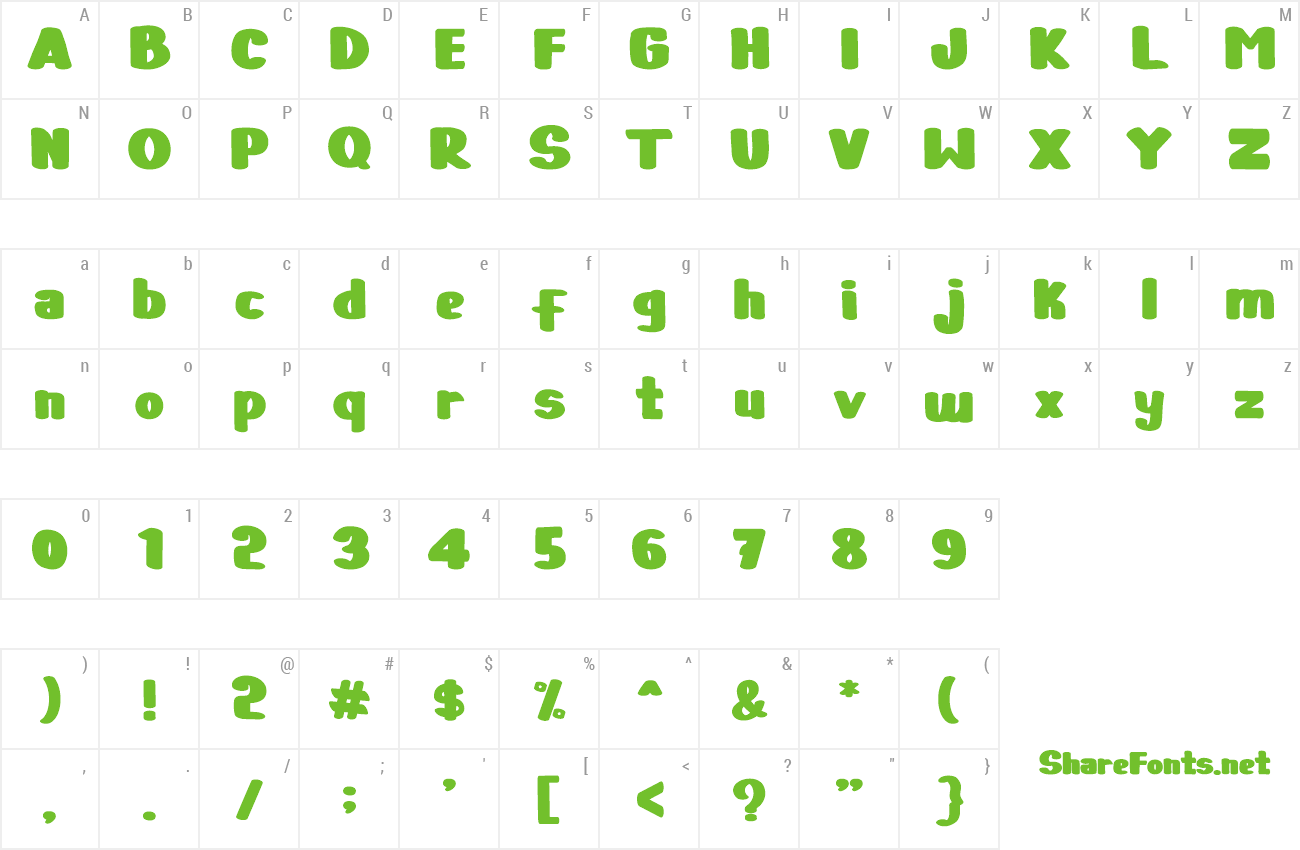 Font Baby Jacky preview