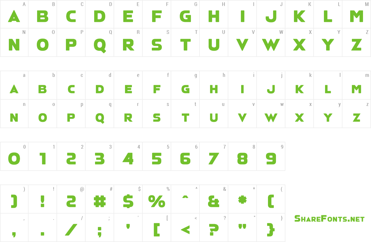 Font Bluffolk preview