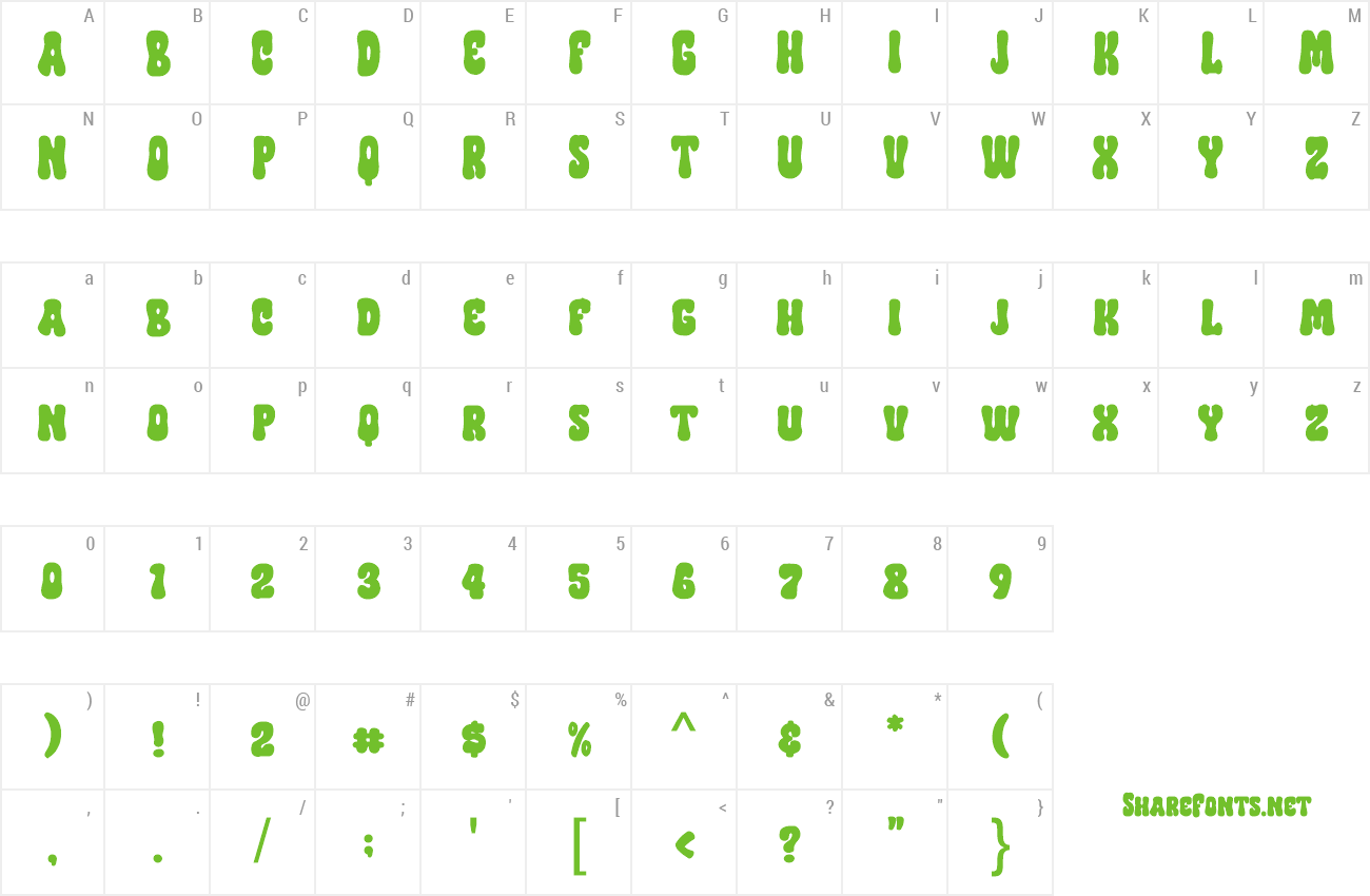 Font Christmas Bubble preview