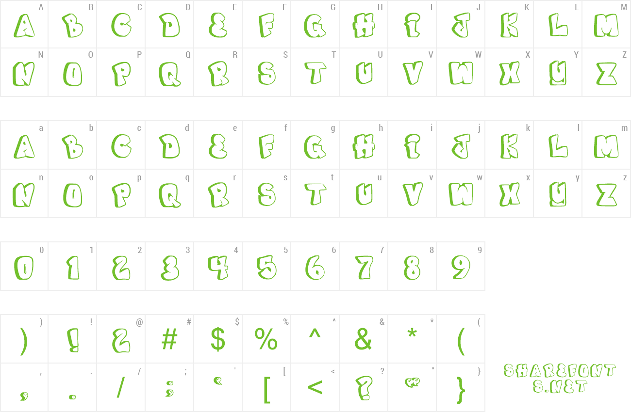 Font Dugffiti preview