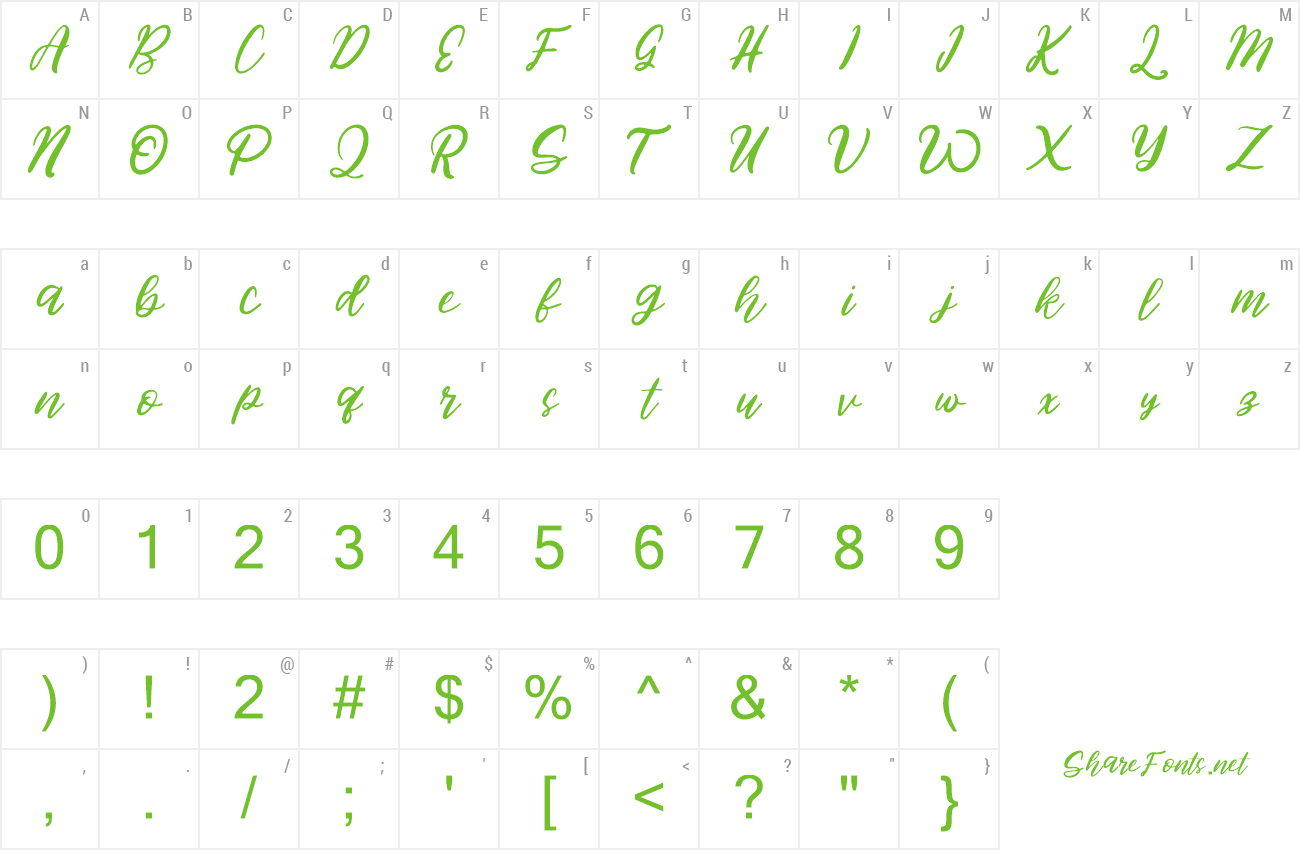 Font Ganthum preview