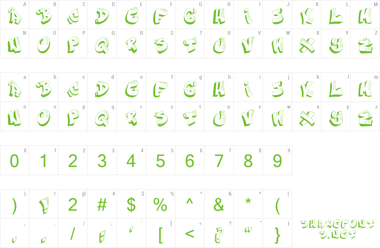 Font Graffiti Desiderium preview