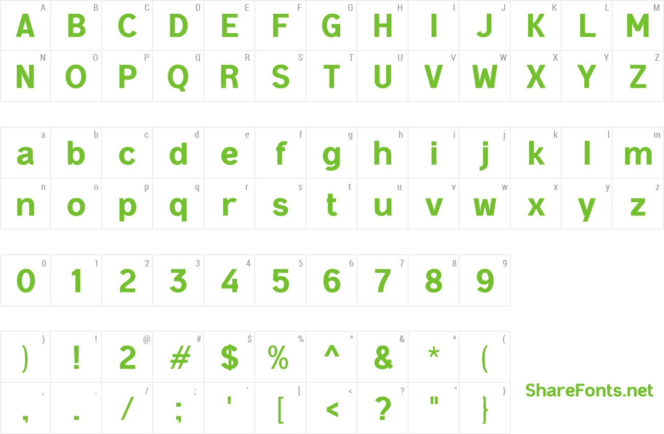 Font h Hadir Sans preview