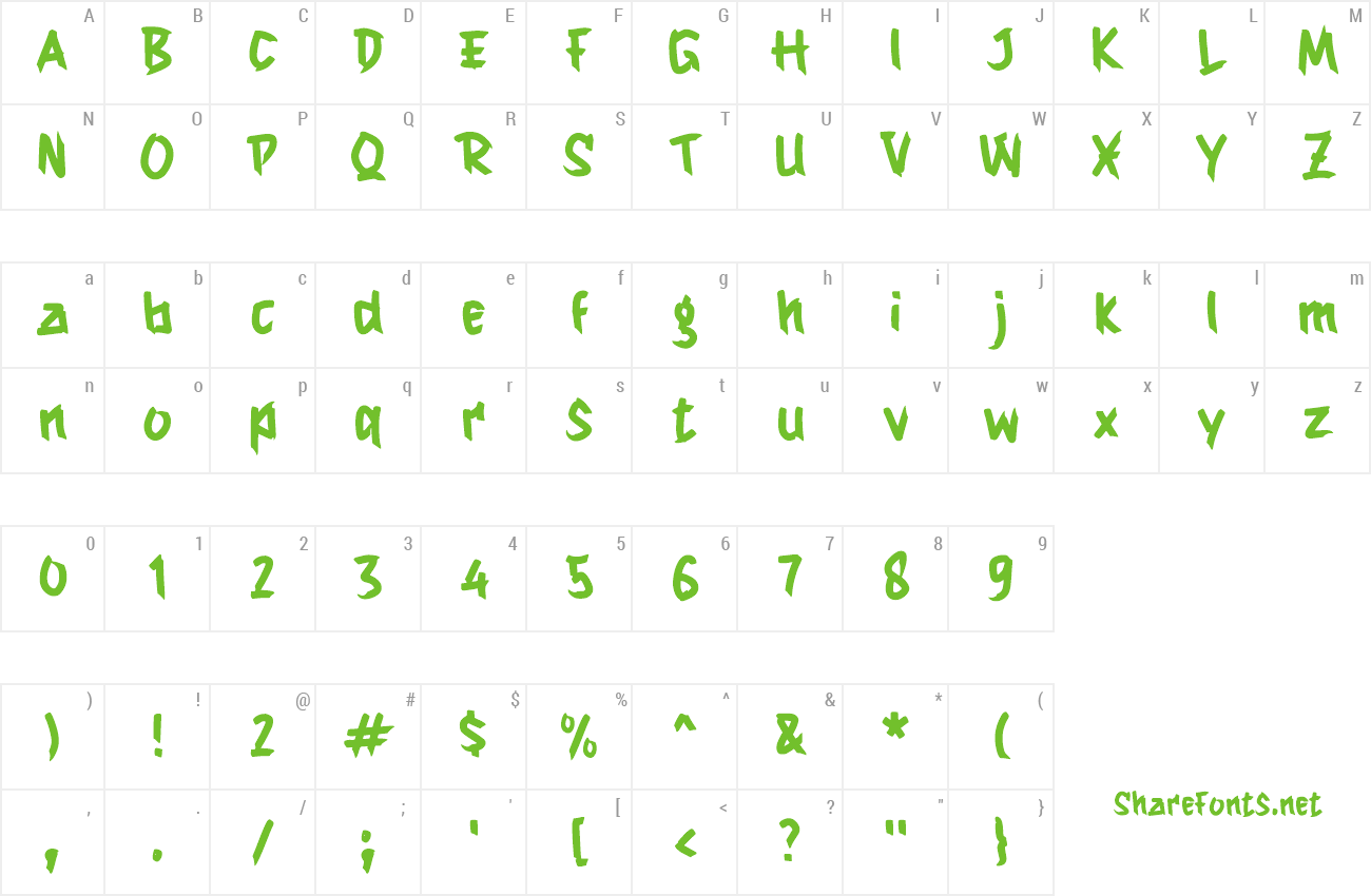 Font h Hitto Sushi preview