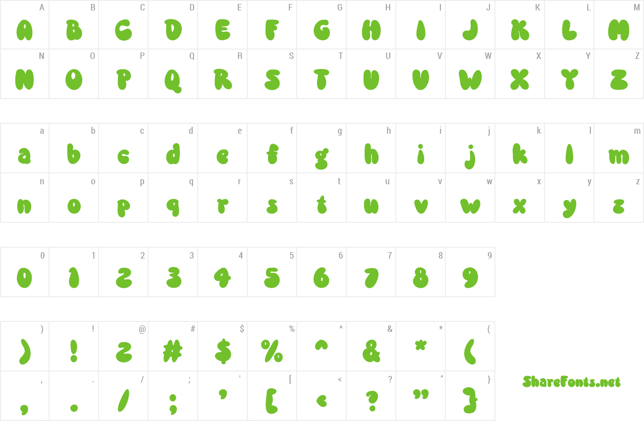 Font Psyclood preview