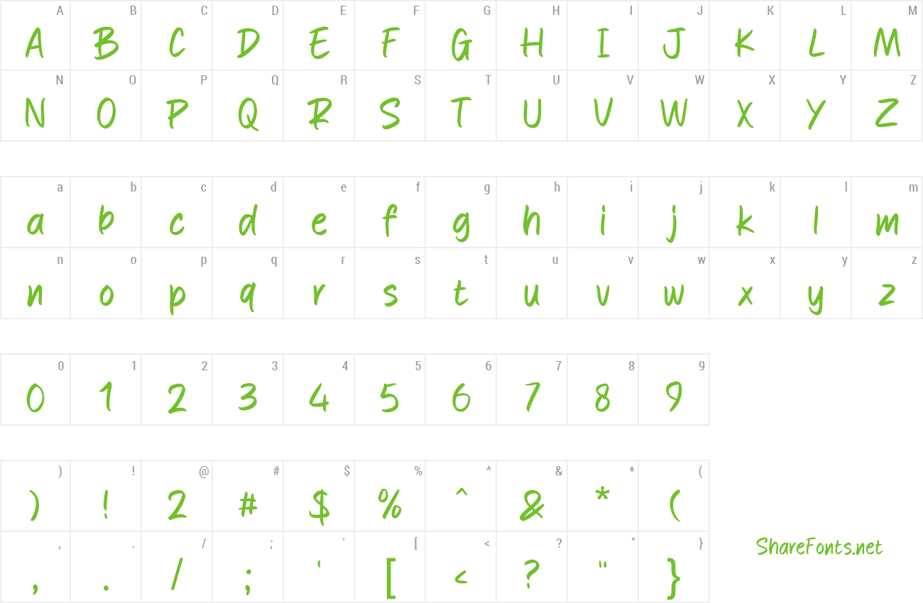 Font Royrush preview