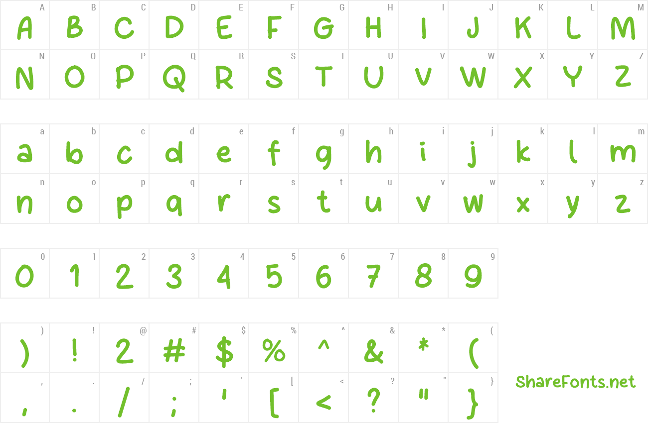 Font Sugar Recipe preview