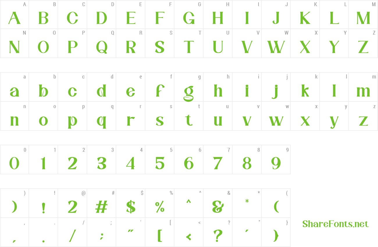 Font Lessti preview
