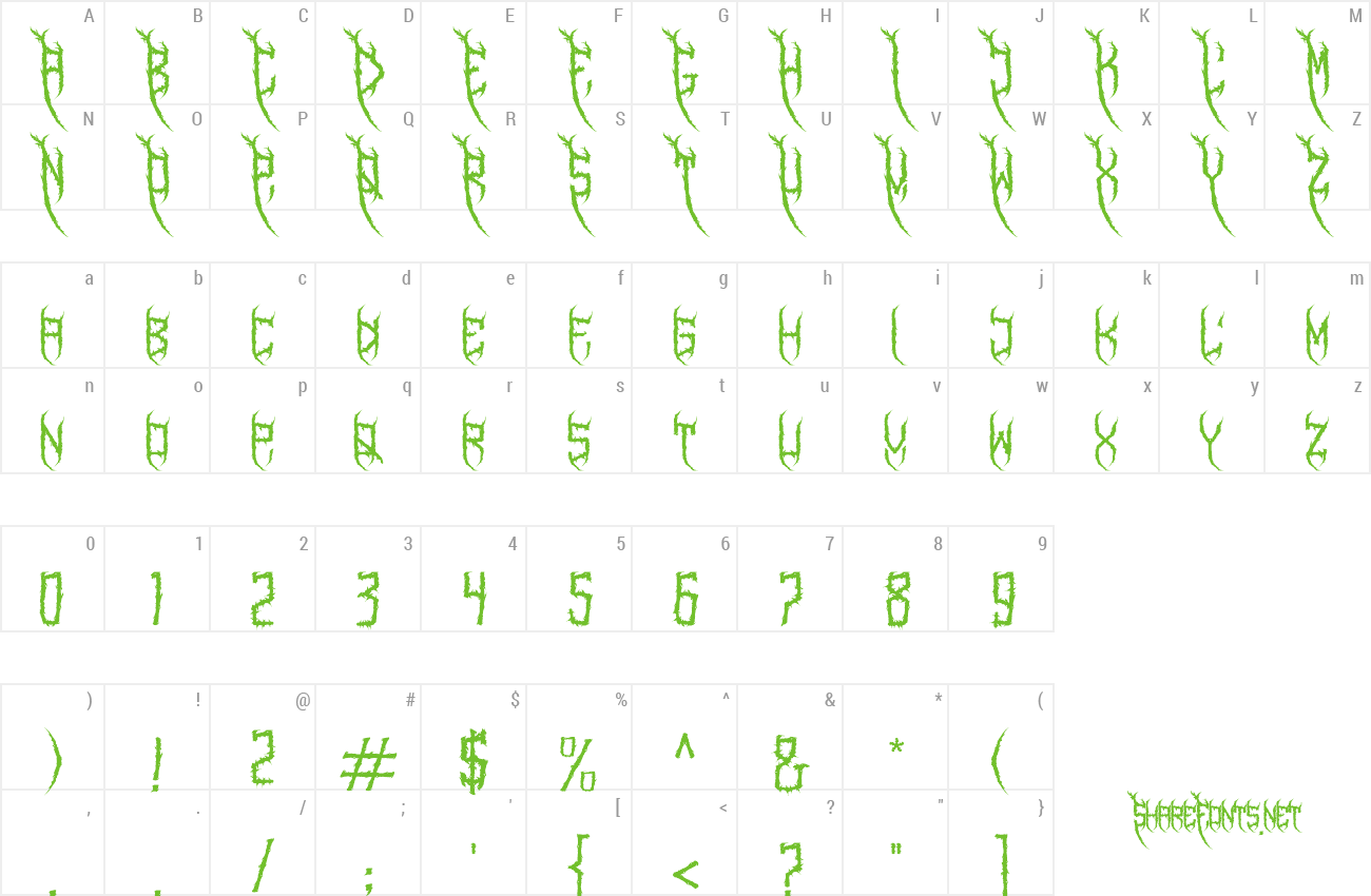 Font Brisick preview