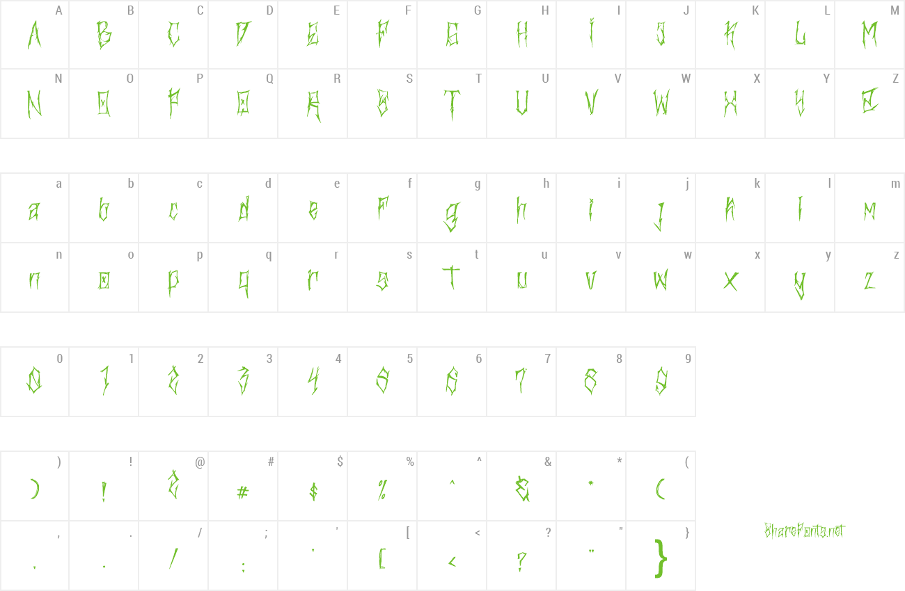 Font Durhaka preview