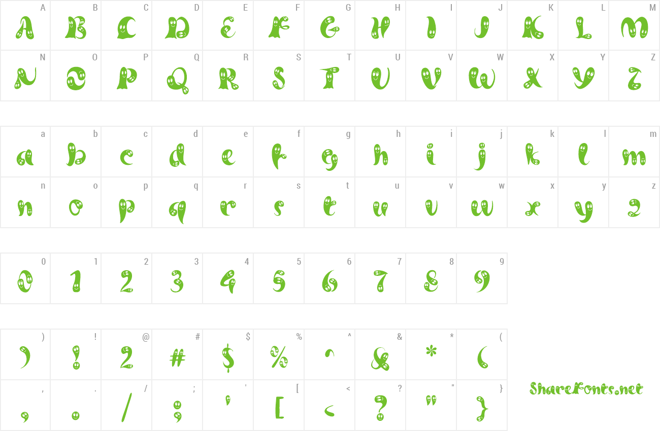 Font Ghost Smile preview