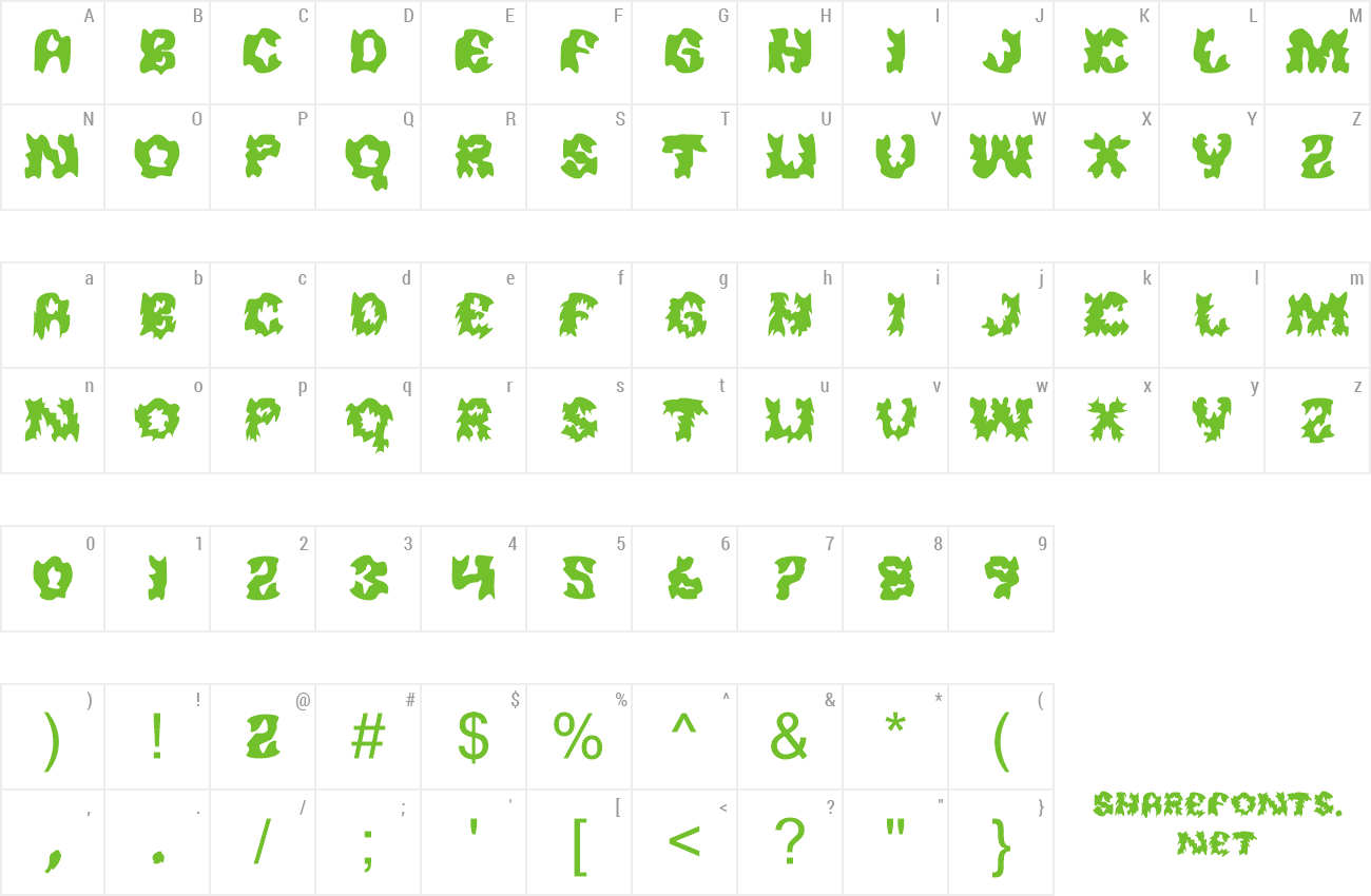 Font Hauntflare preview