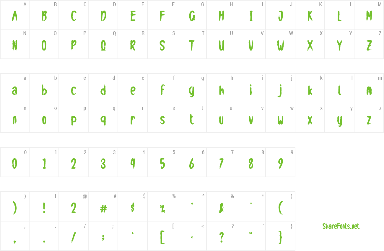 Font Helldevil preview