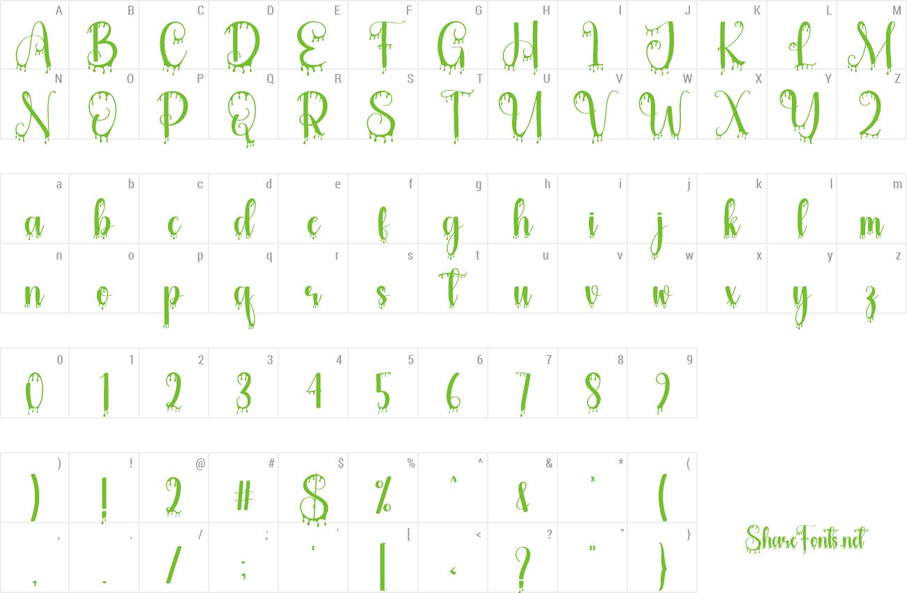 Font Holyblood preview