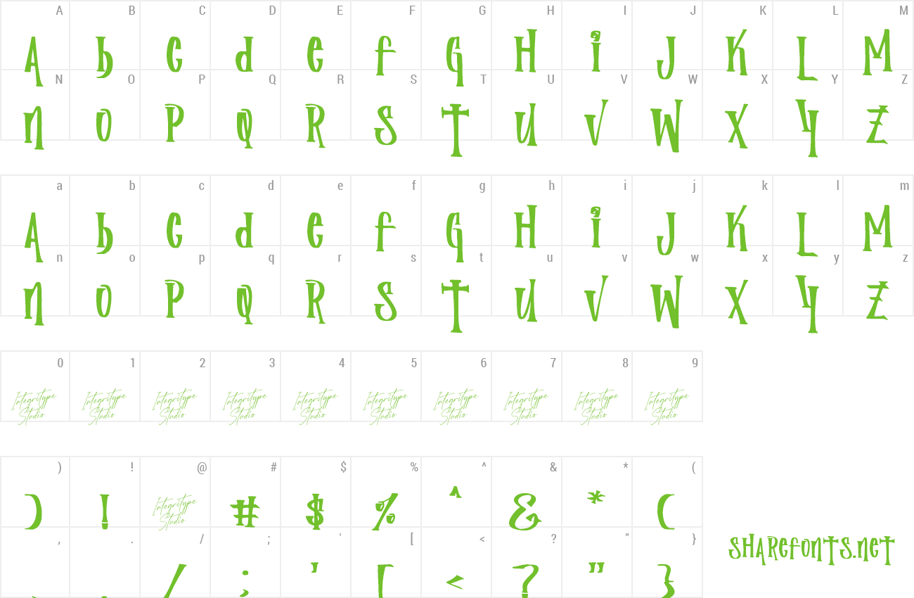 Font Monster Spooky preview