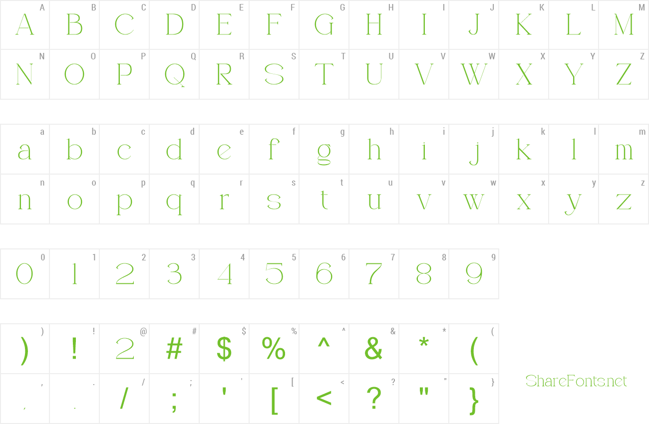 Font Callume preview