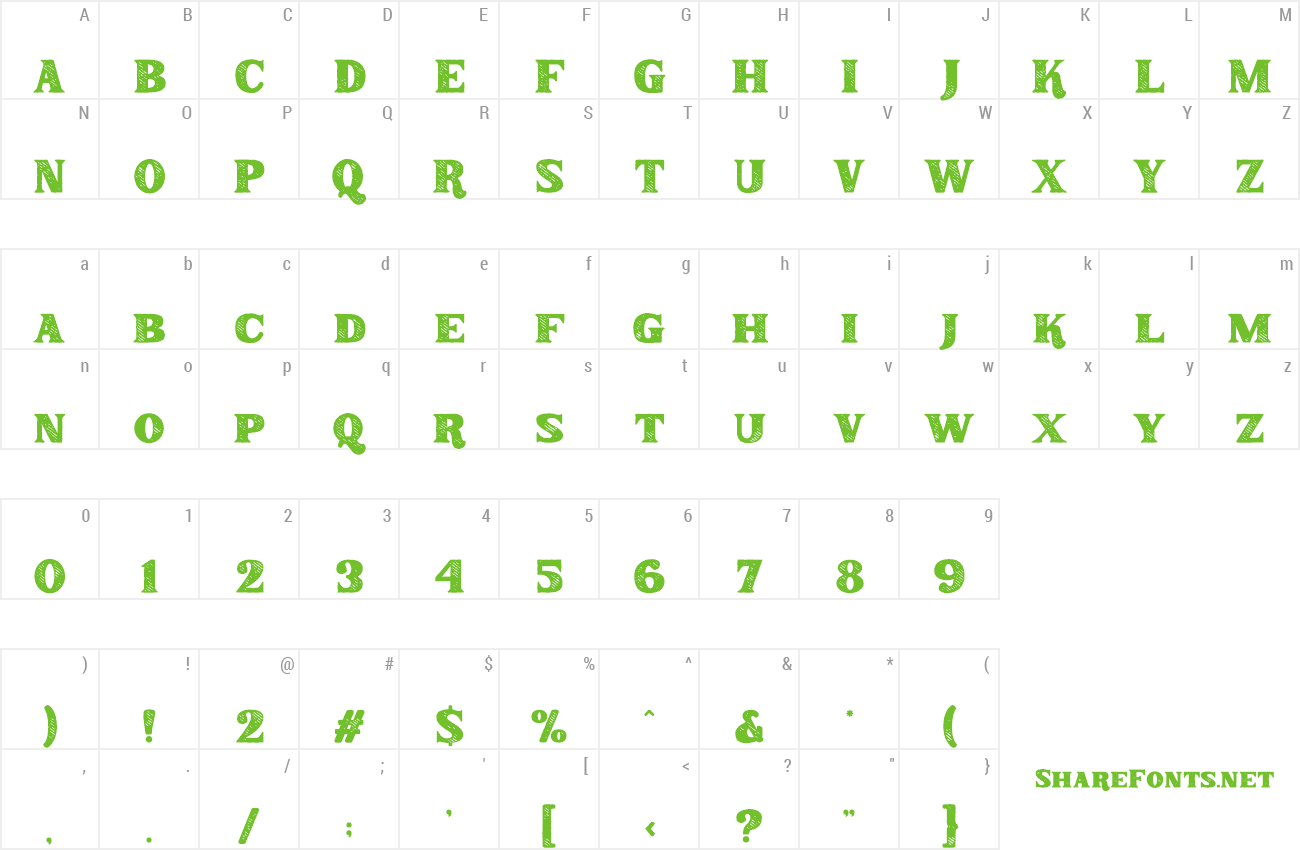 Font Classic Stroke preview