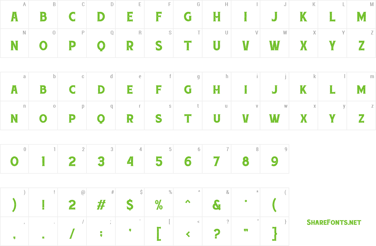 Font Cracked Concrete preview