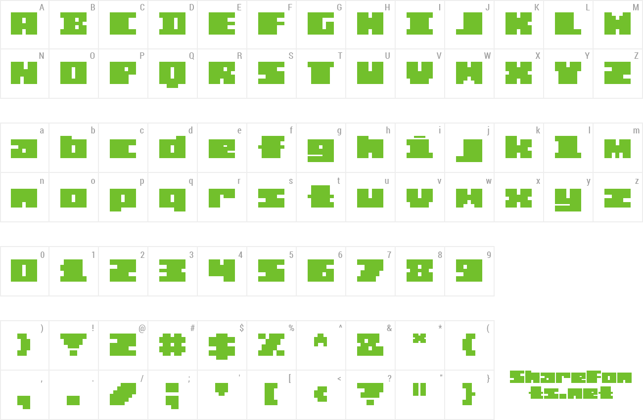 Font DarkByte preview