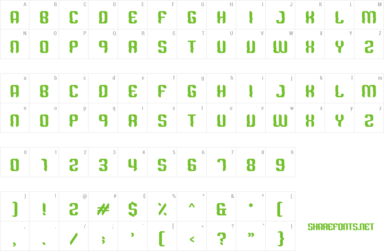 Font Digital Caliper preview
