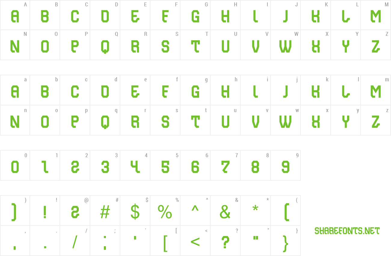 Font Displej preview