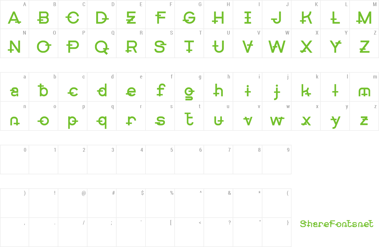 Font Getboreg Minus Tech preview