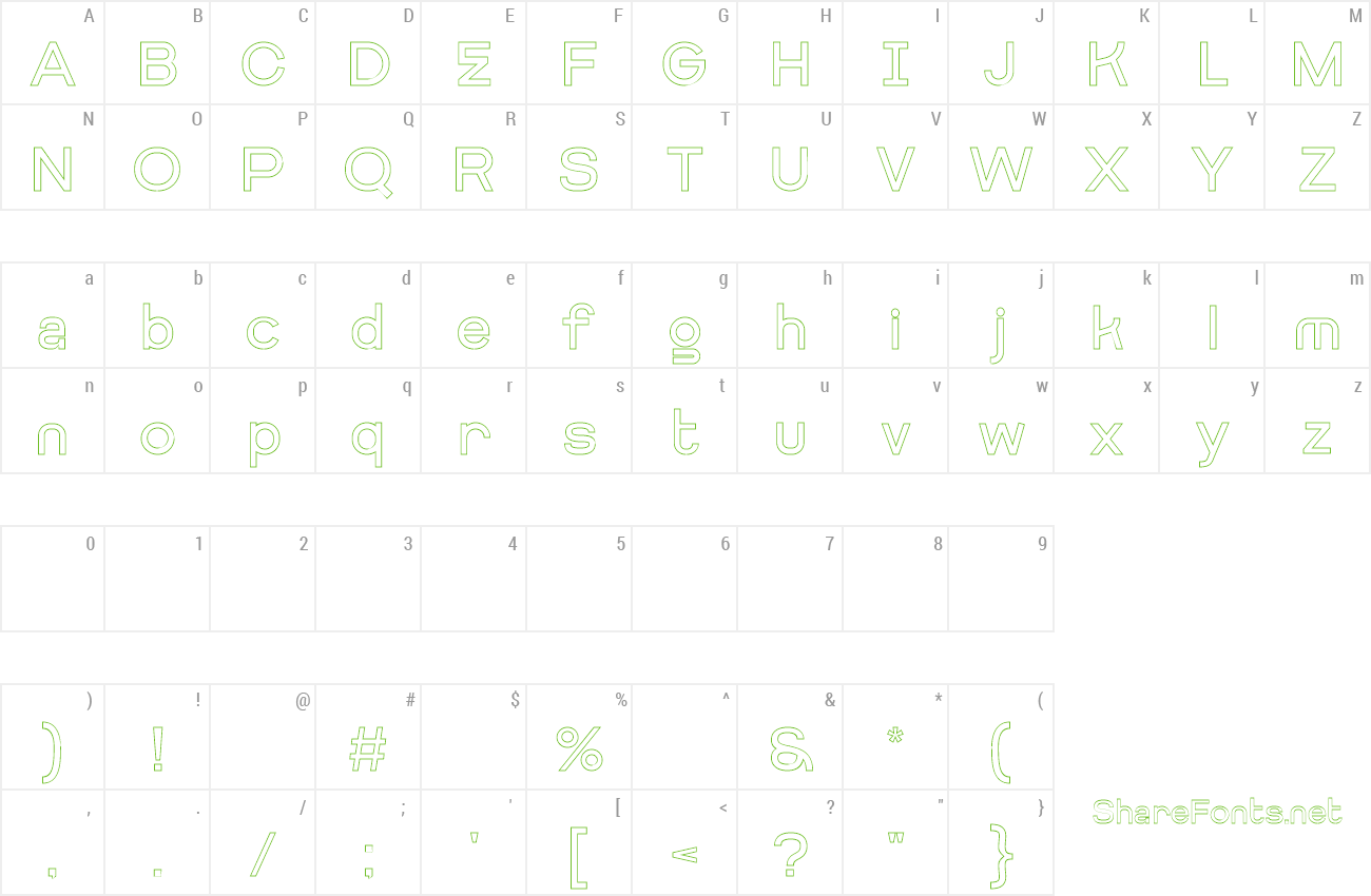 Font Getboreg preview